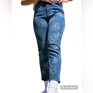 Custom painted jeans